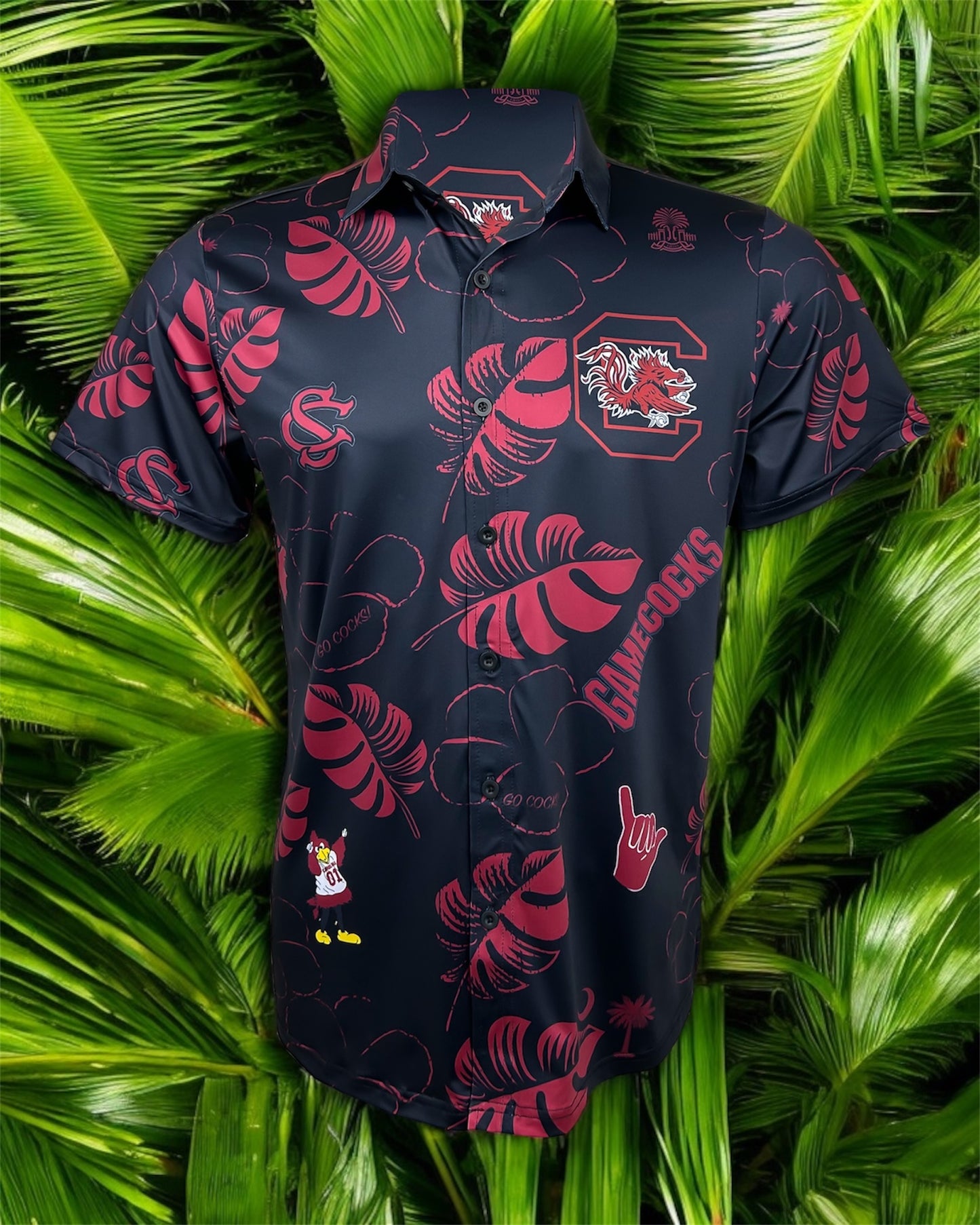 CASTAWAY SPURS UP Nation Performance Button Up shirt