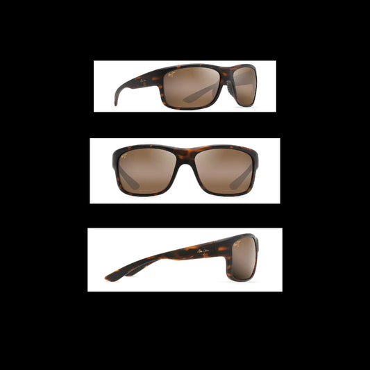 Maui Jim SOUTHERN CROSS Polarized Wrap Sunglasses Matte Tortoise